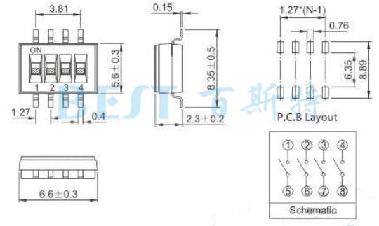 編碼開(kāi)關(guān)HDS40X參考圖紙 編碼開(kāi)關(guān)HDS40X參考圖紙